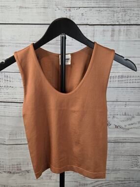 Dynamic Black Double Lined Smooth Tank Top Basic Layering XL
